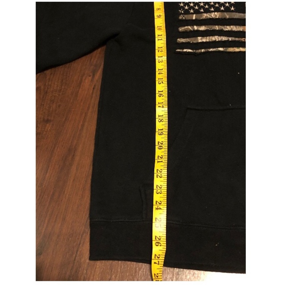 CAMO STARS & STRIPES HOODIE BUCK WEAR: LG - Picture 3 of 9